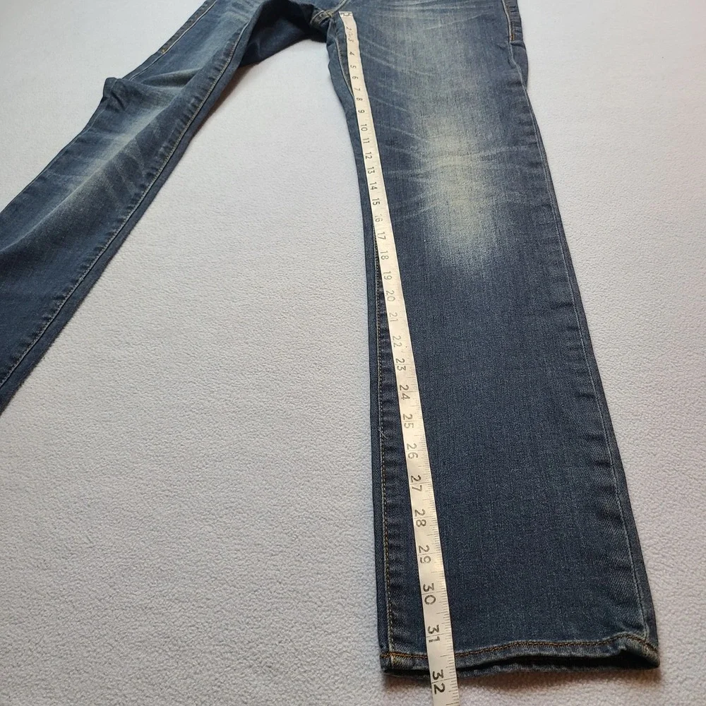 Rock & Republic Berlin Jeans Womens 8M Blue Excellent Studded Skinny Low Rise